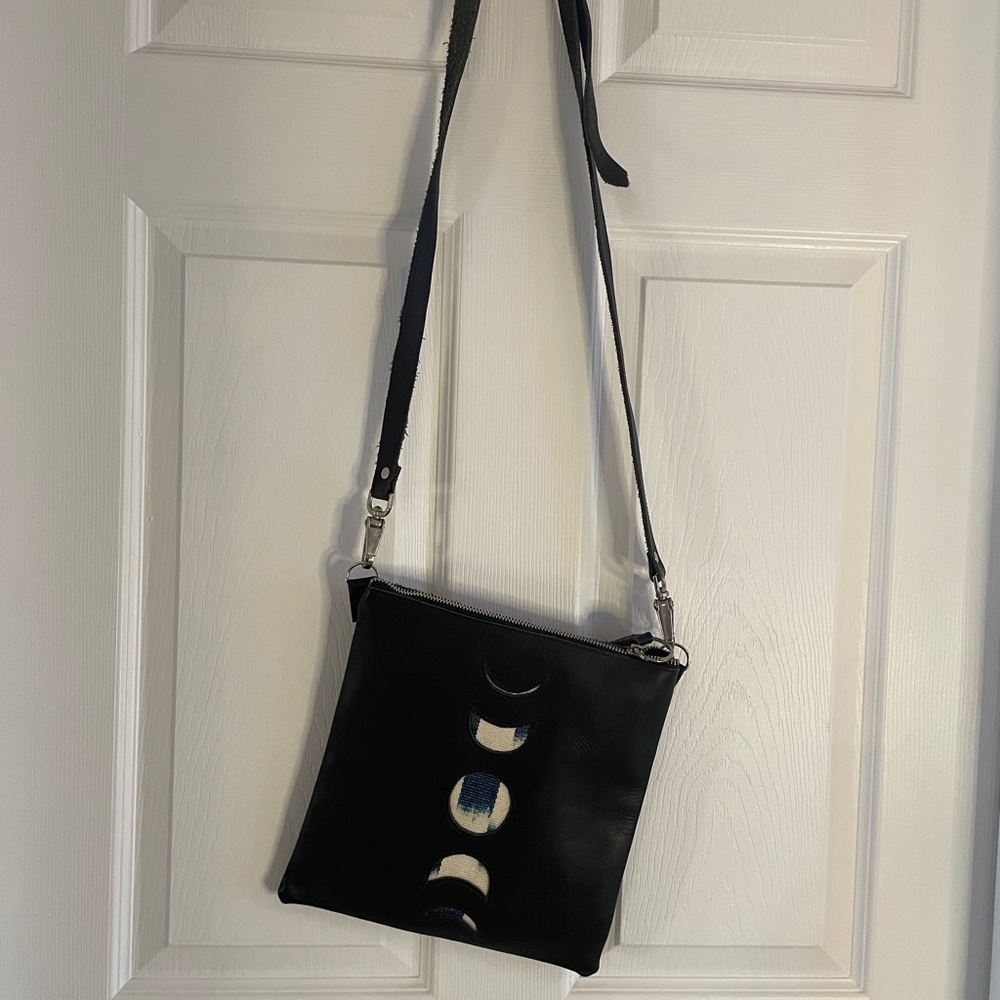 Moon Phase leather Ixchel Medicine Bag